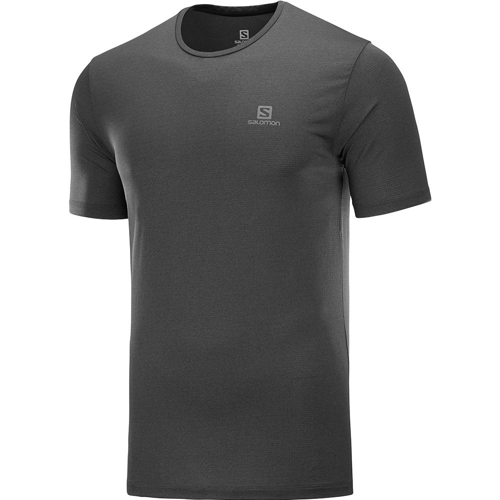 Salomon Israel AGILE TRAINING M - Mens T shirts - Black (WSBF-23847)